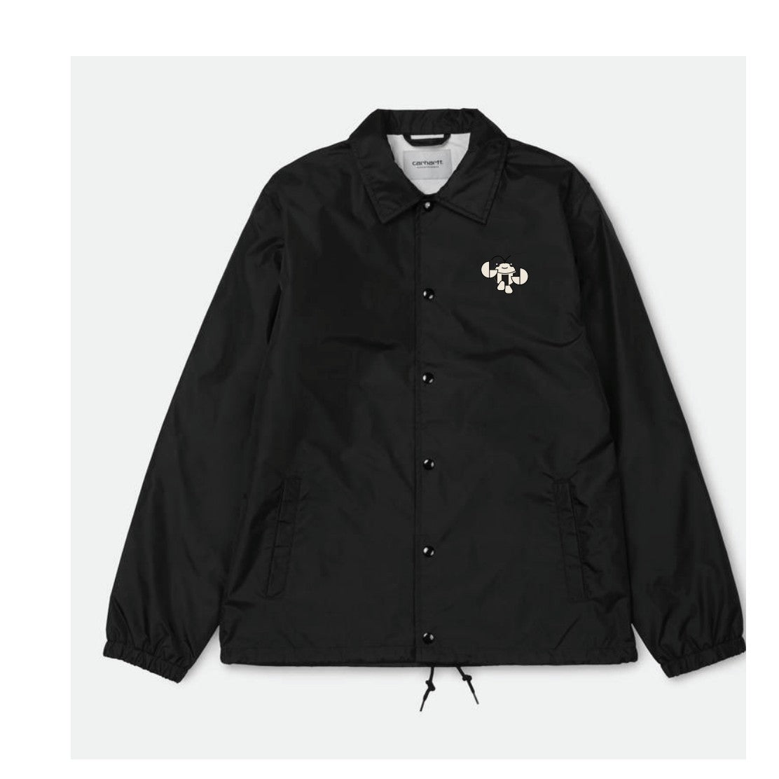 Fat Tony's Coach Jacket — Black, front (supplier mockup — replace with own photo)