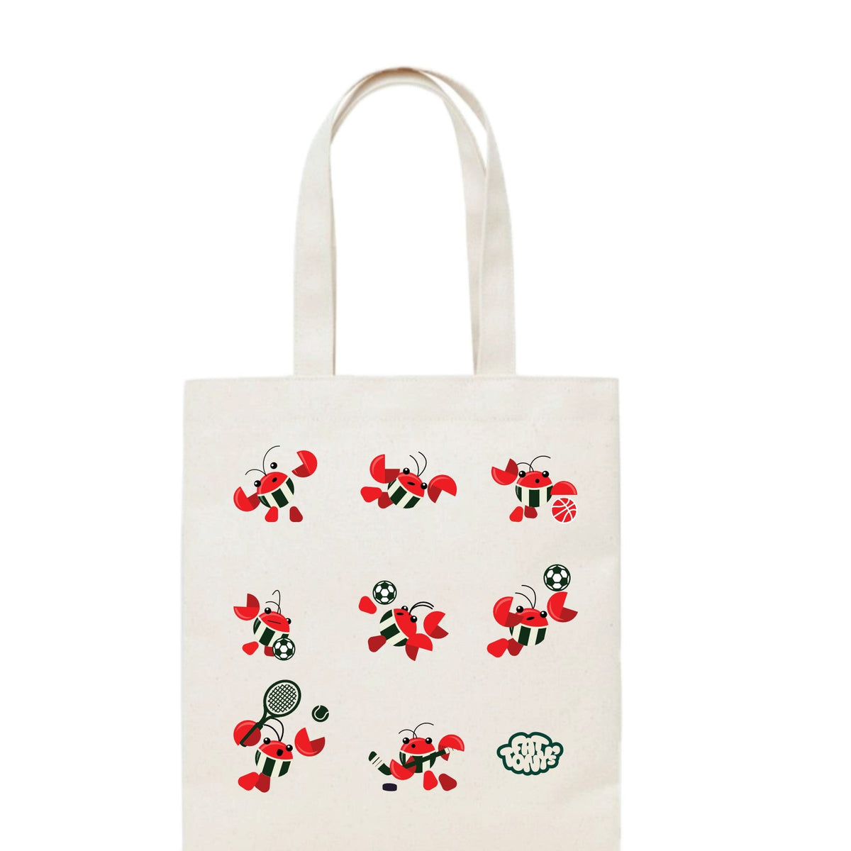 Fat Tony's Tote — Sports Club, nine lobster mascots
