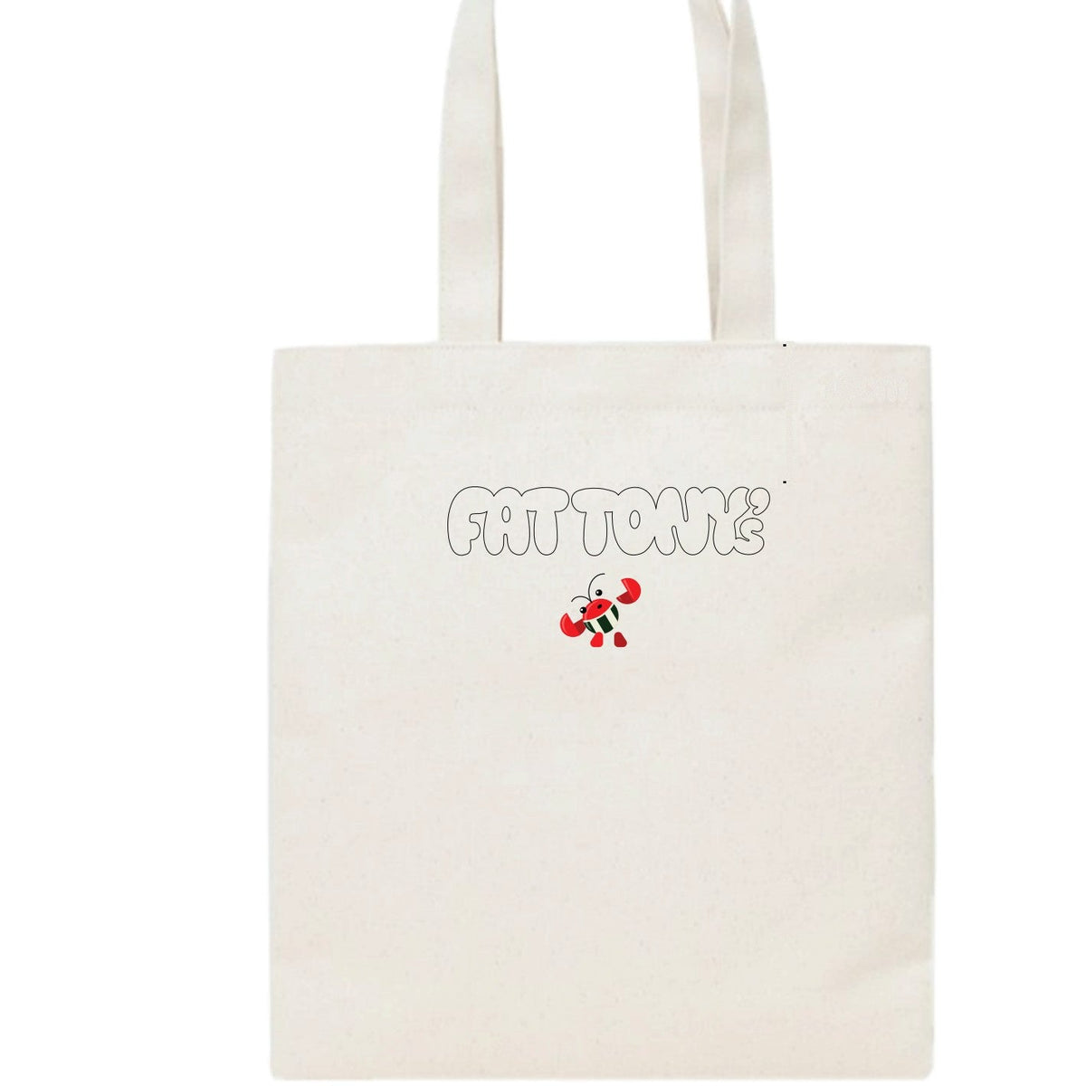 Fat Tony's Tote — Wordmark with lobster